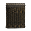 Narrow Rectangular Wicker Laundry Hamper